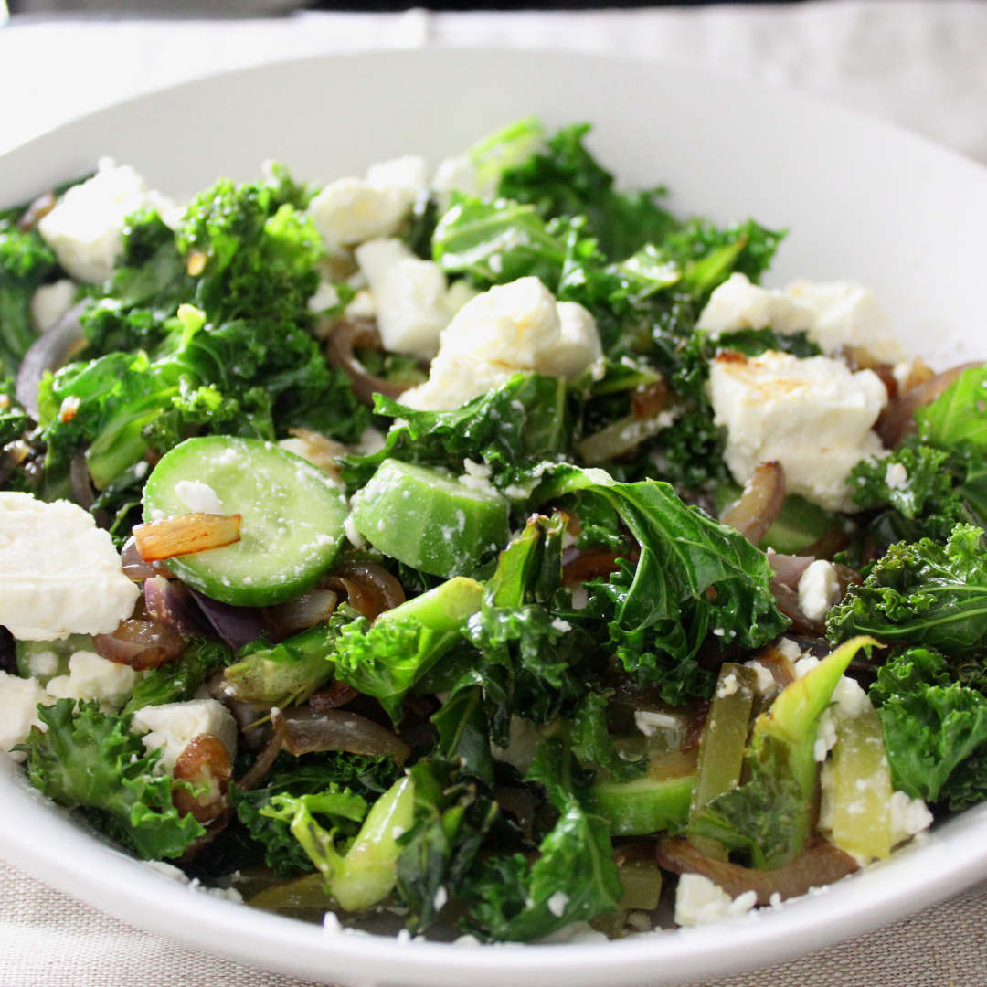 Kale and feta salad The Lifestyle Circle Acne friendly recipes